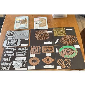 Lot Of Spellbinders And Sizzix Metal Dies - Designer Series - EUC - View Pics